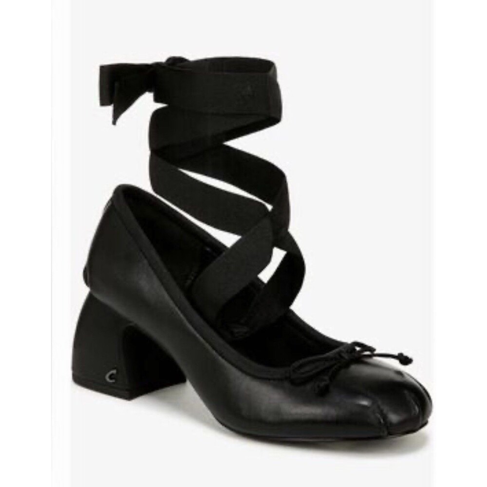Circus NY Sam Edelman Della Black Satin Size 7.5